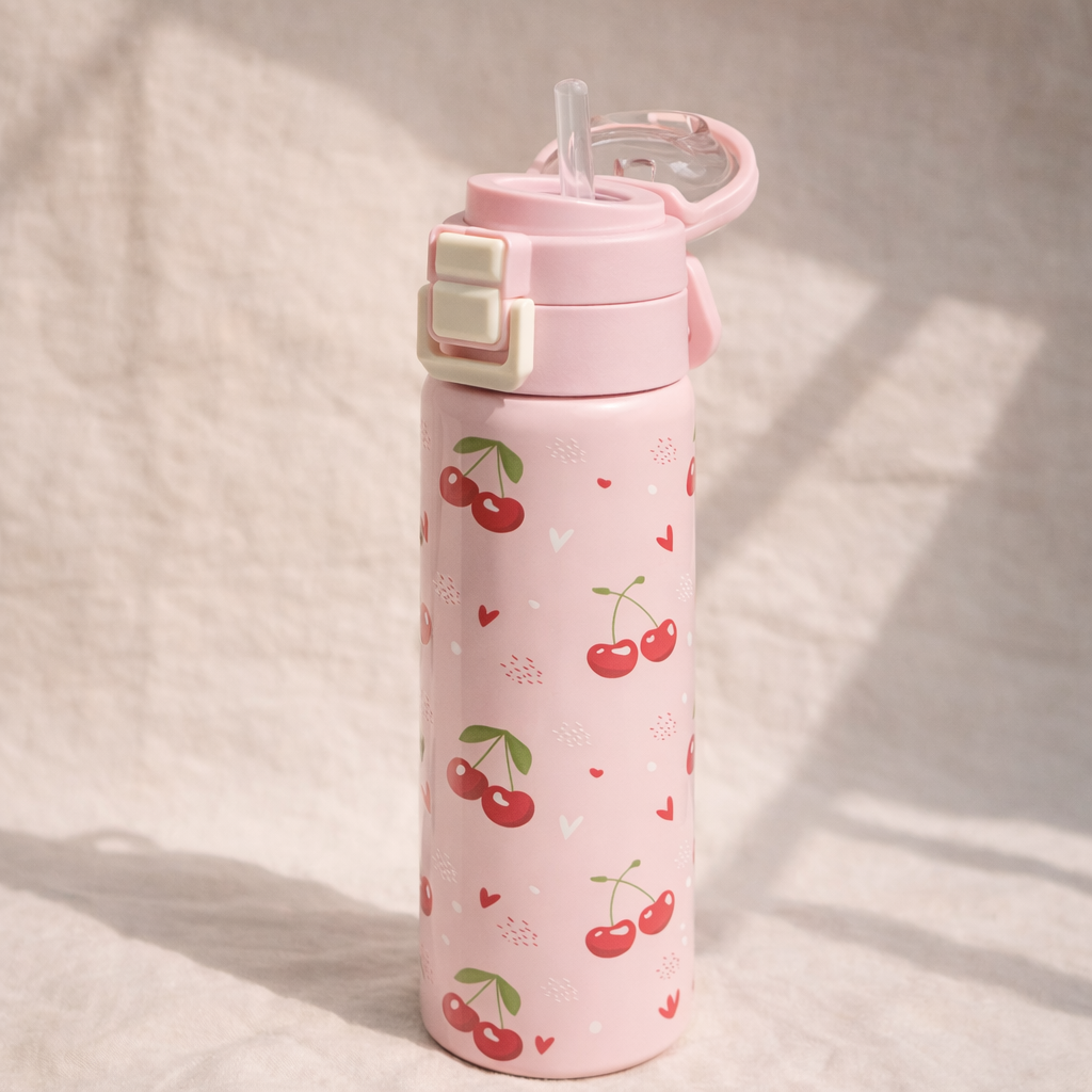 Cherries Stainless Steel Bottle