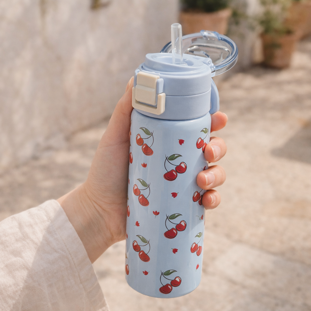 Cherries Stainless Steel Bottle