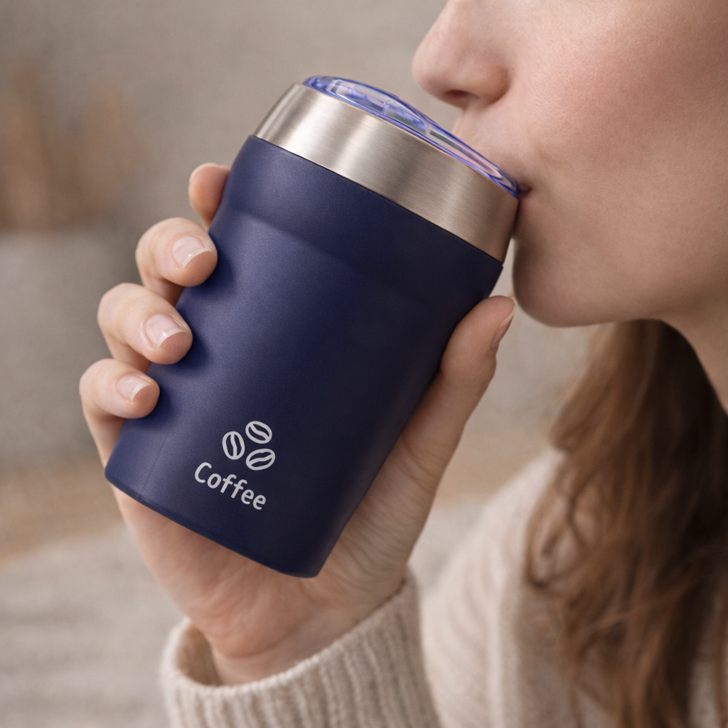 Anti Spill Suction Coffee Mug  400ml