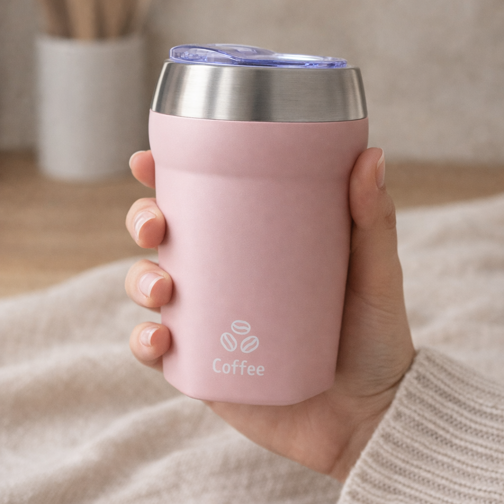 Anti Spill Suction Coffee Mug  400ml