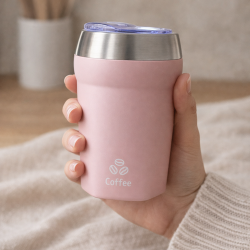 Anti Spill Suction Coffee Mug  400ml