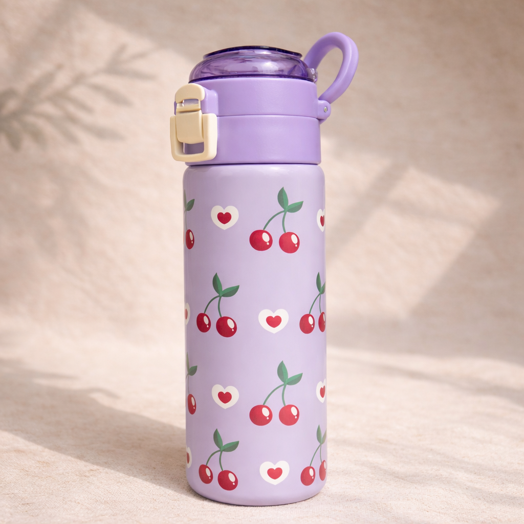 Cherries Stainless Steel Bottle