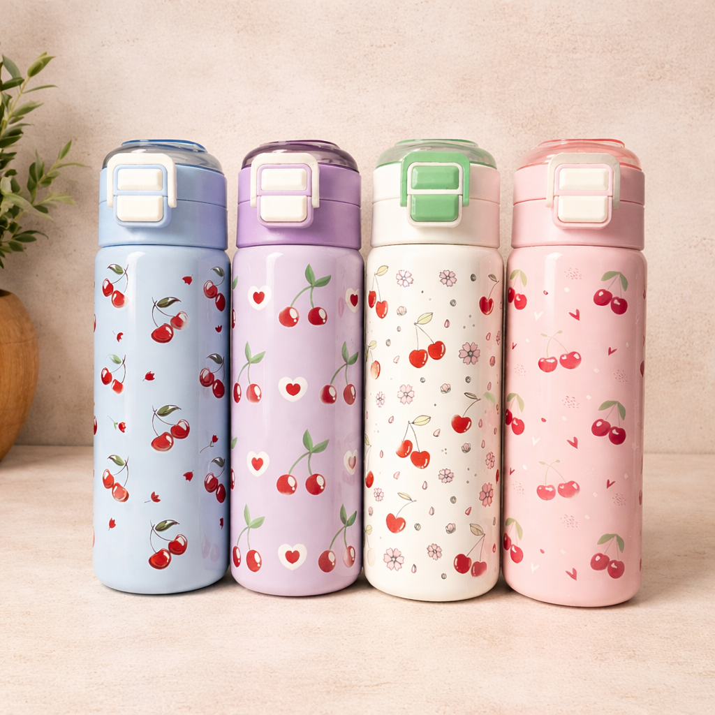 Cherries Stainless Steel Bottle