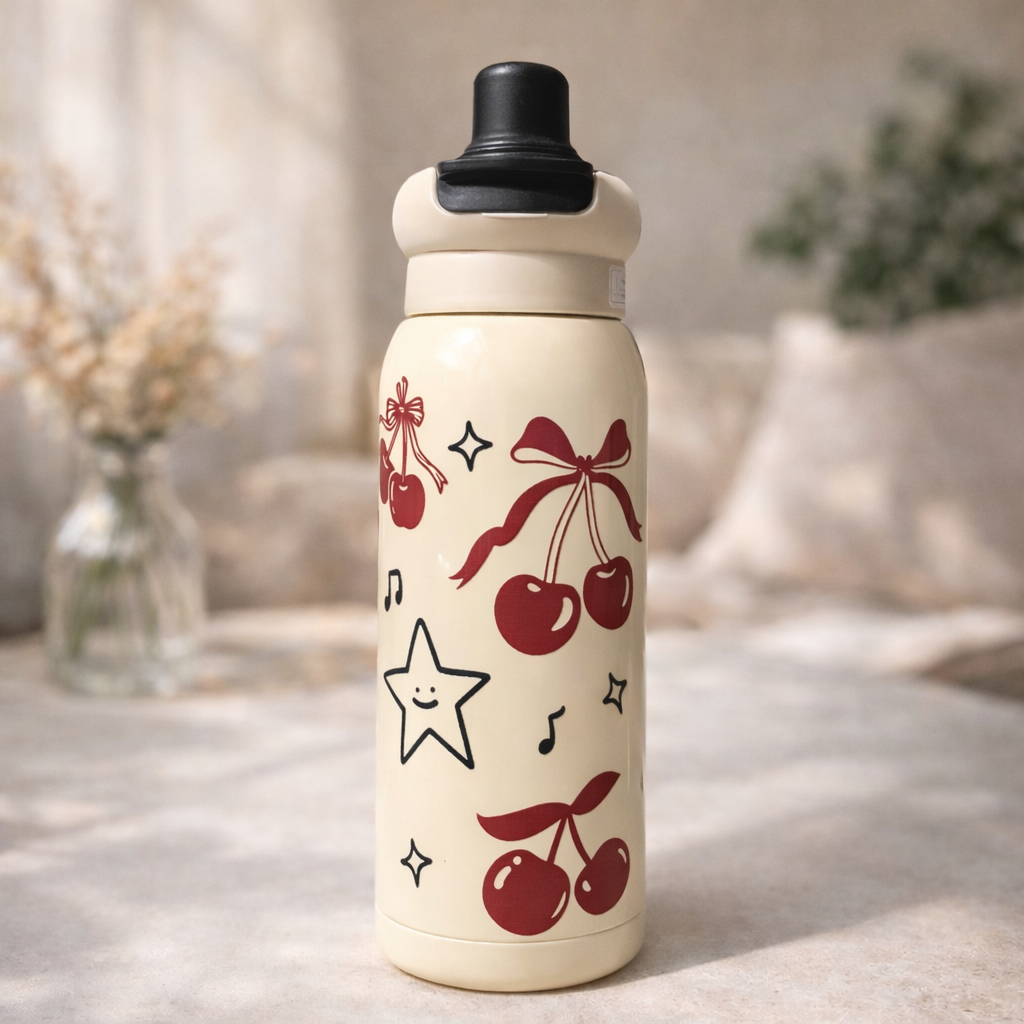Cherry Stainless Steel Bottle